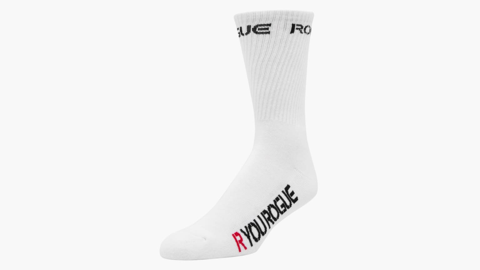 Rogue White Crew Socks